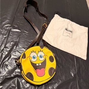 Moschino Yellow SpongeBob Crossbody Bag